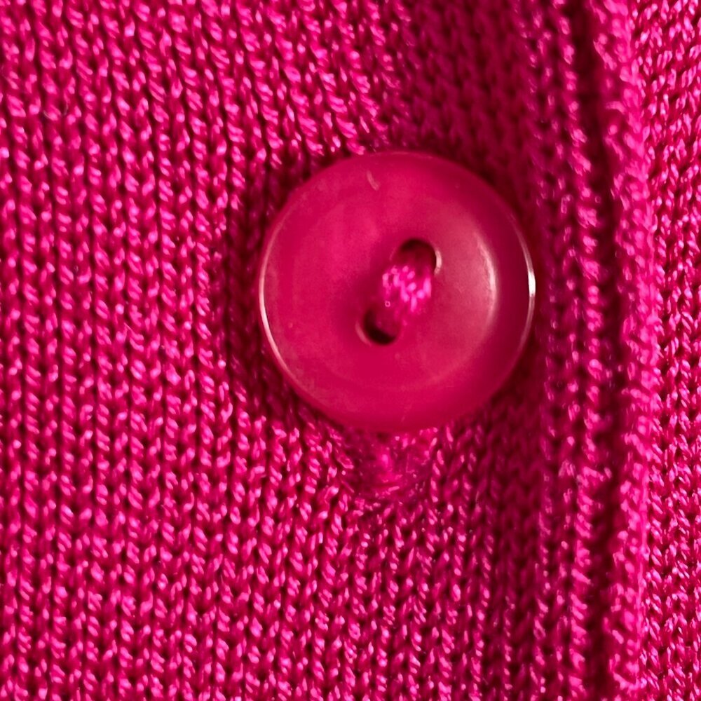 Talbots 100% Silk Pink Button Front Cardigan Lightweight Size 8 - Picture 7 of 12